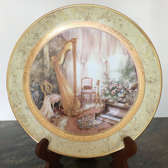 2/$40 Symphonies of the Heart Decorative Plate 'Romantic Overture' Lena Liu - Picture 1 of 8
